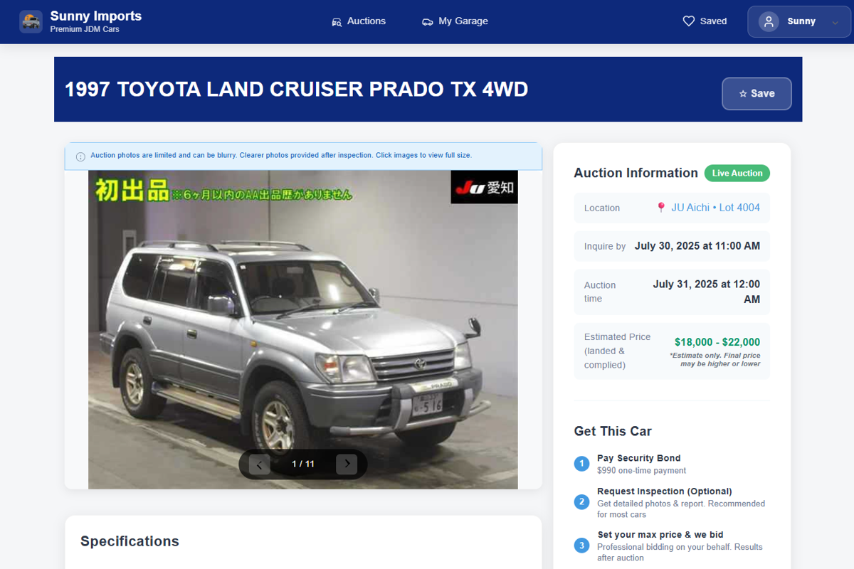 Instant price calculator